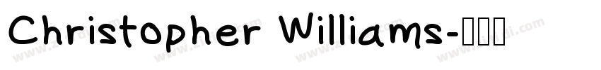 Christopher Williams字体转换